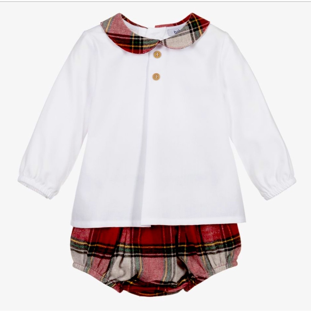 Babidu plaid trouser and camisole set